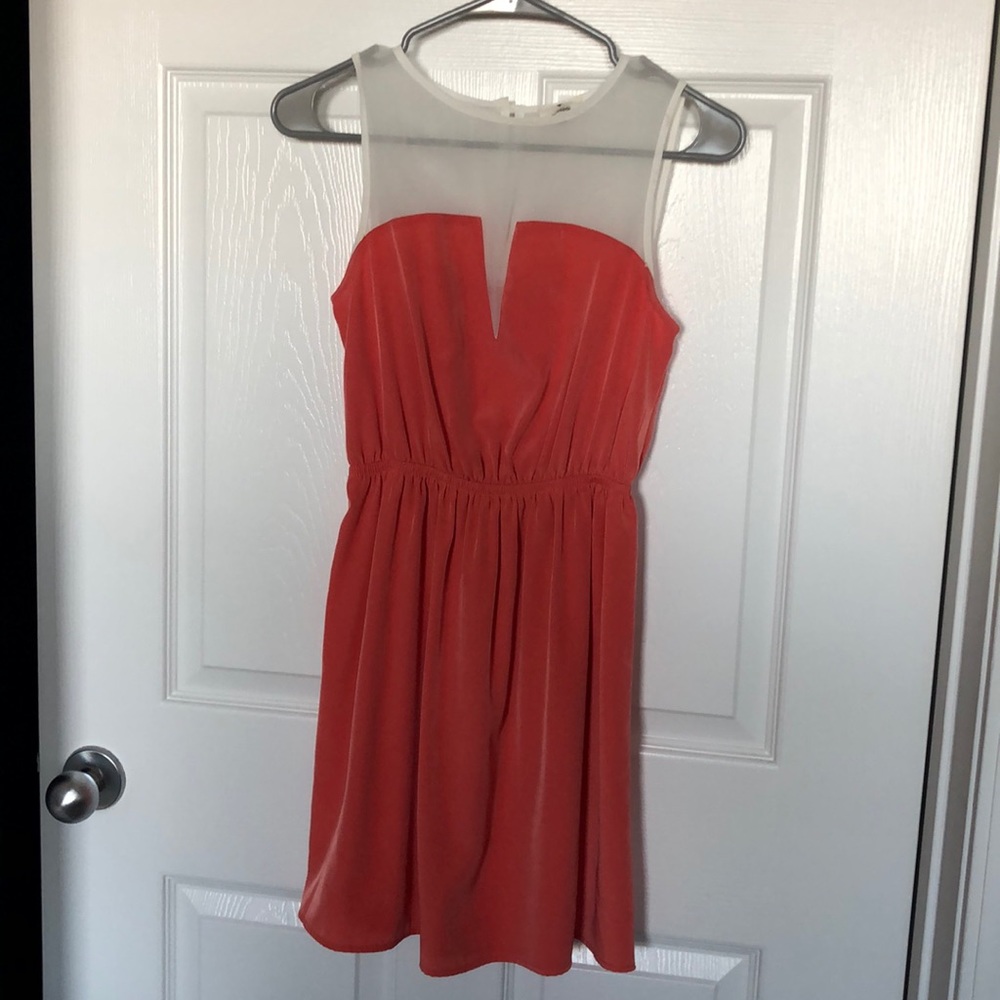 Orange casual dress